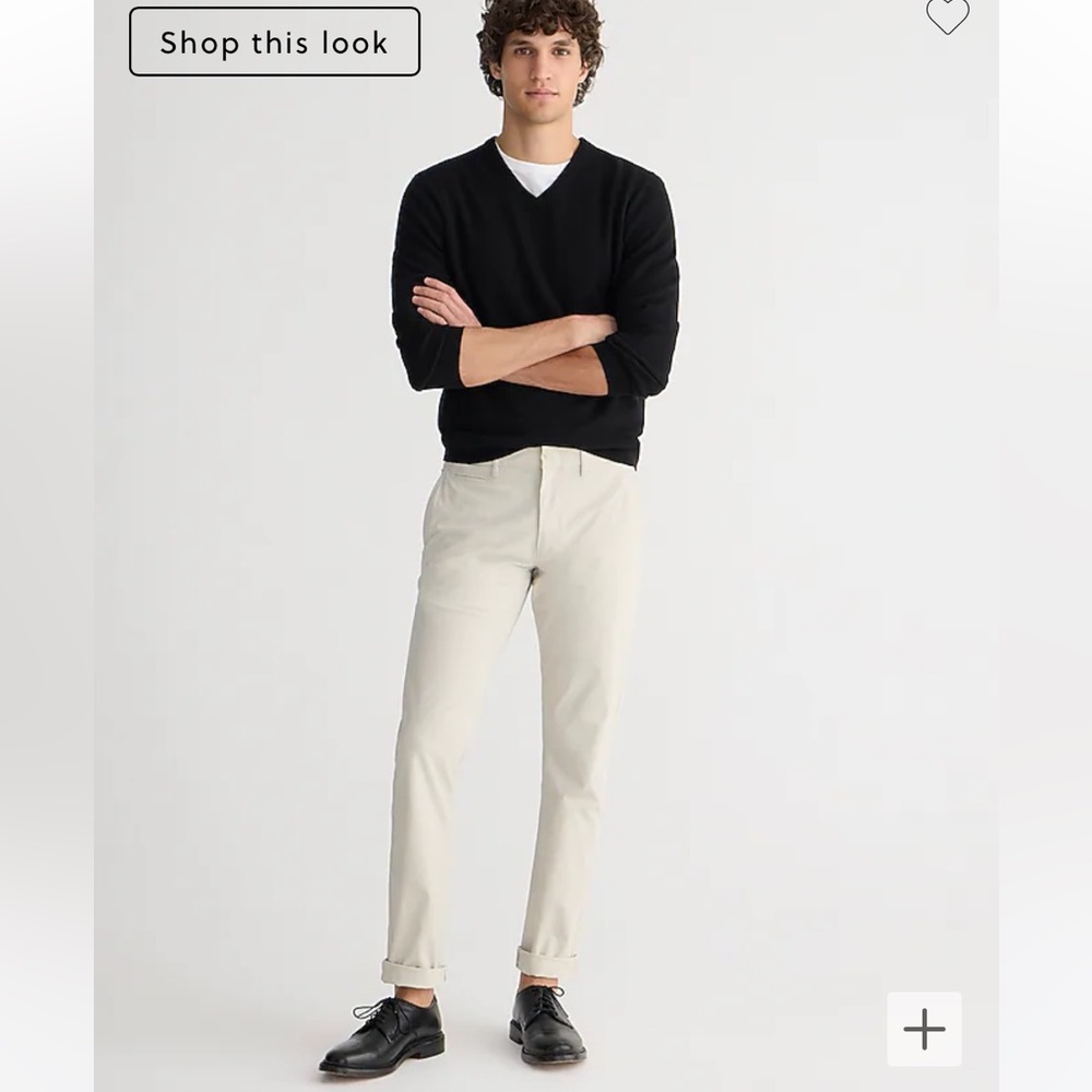 JCrew 484 Slim-fit tech pant.
